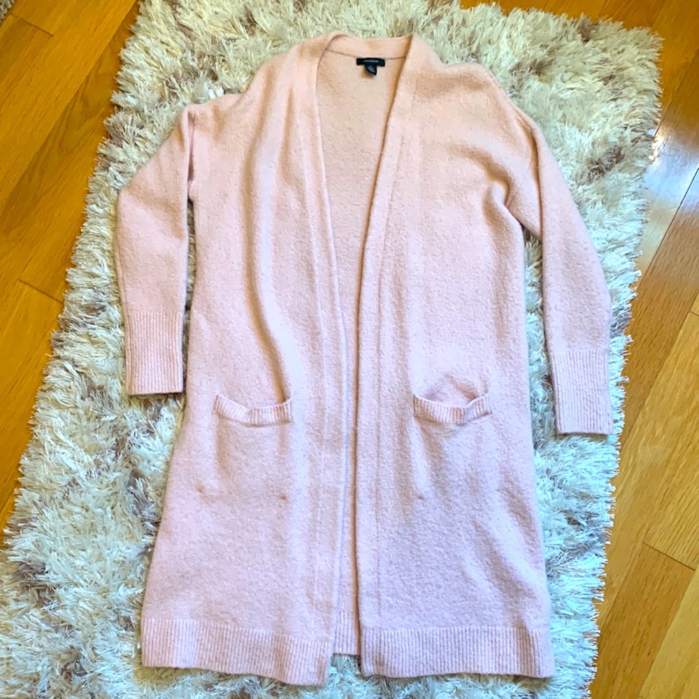 Great used condition pink duster cardigan size S petite